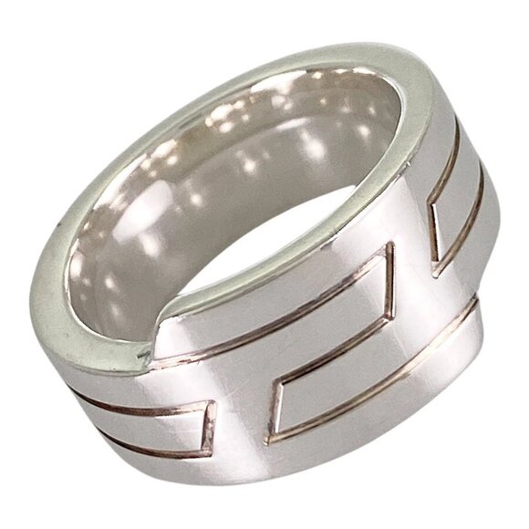 HERMES Italy Silver Ring - Picture 1 of 5
